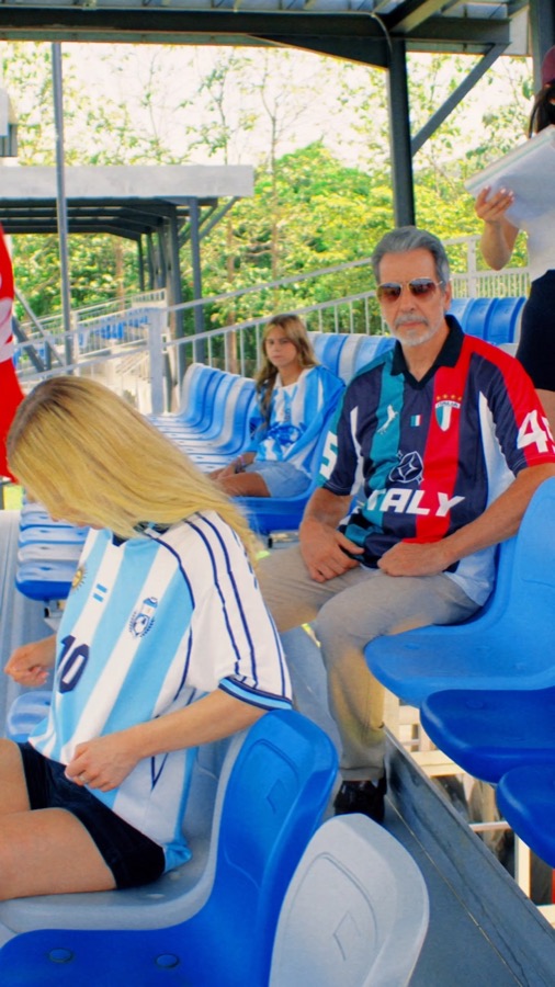 Gradas llenas durante el partido